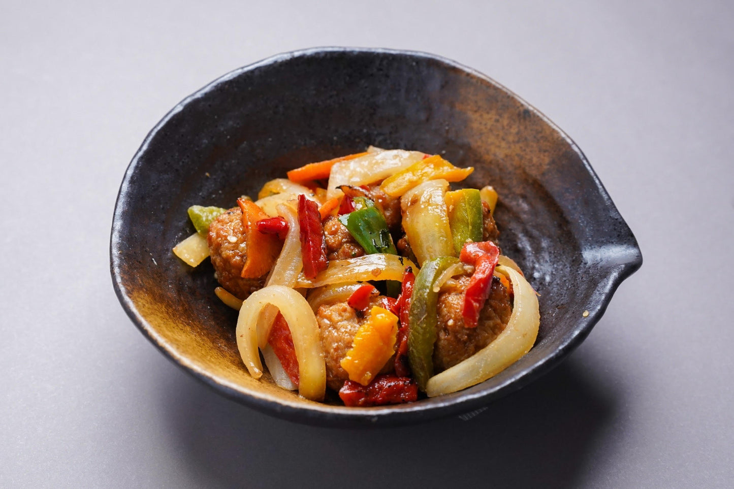 軟骨入り鶏団子の黒酢