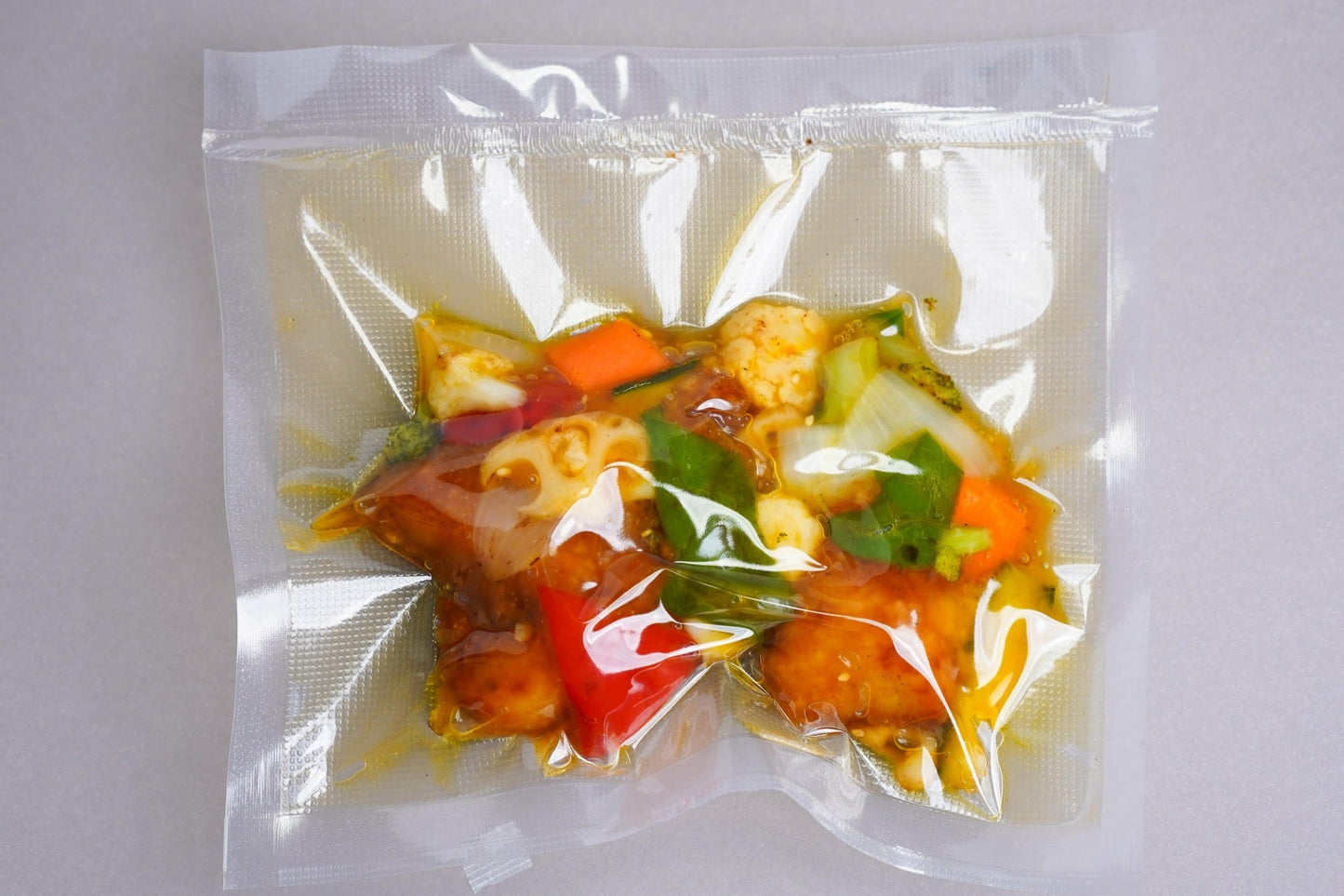 彩り野菜と鶏肉の甘酢
